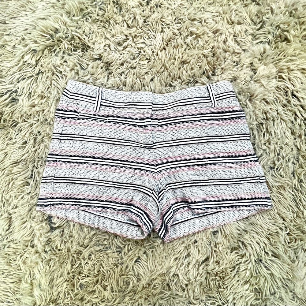 Ann Taylor LOFT tweed striped shorts